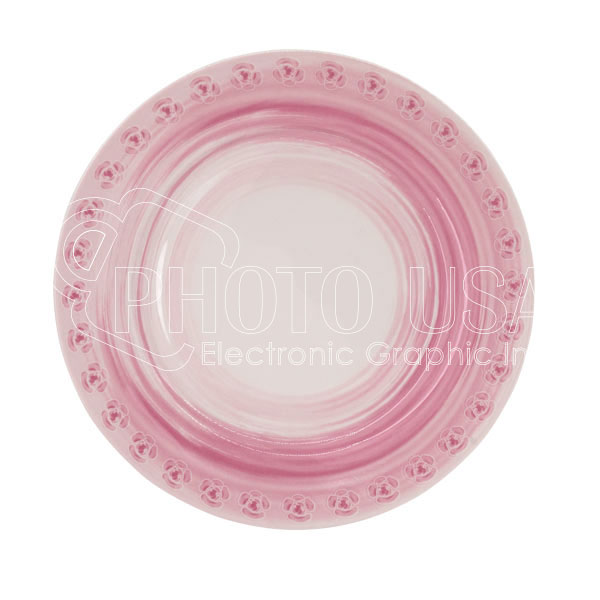 10" Sublimation Pink Rose Plate