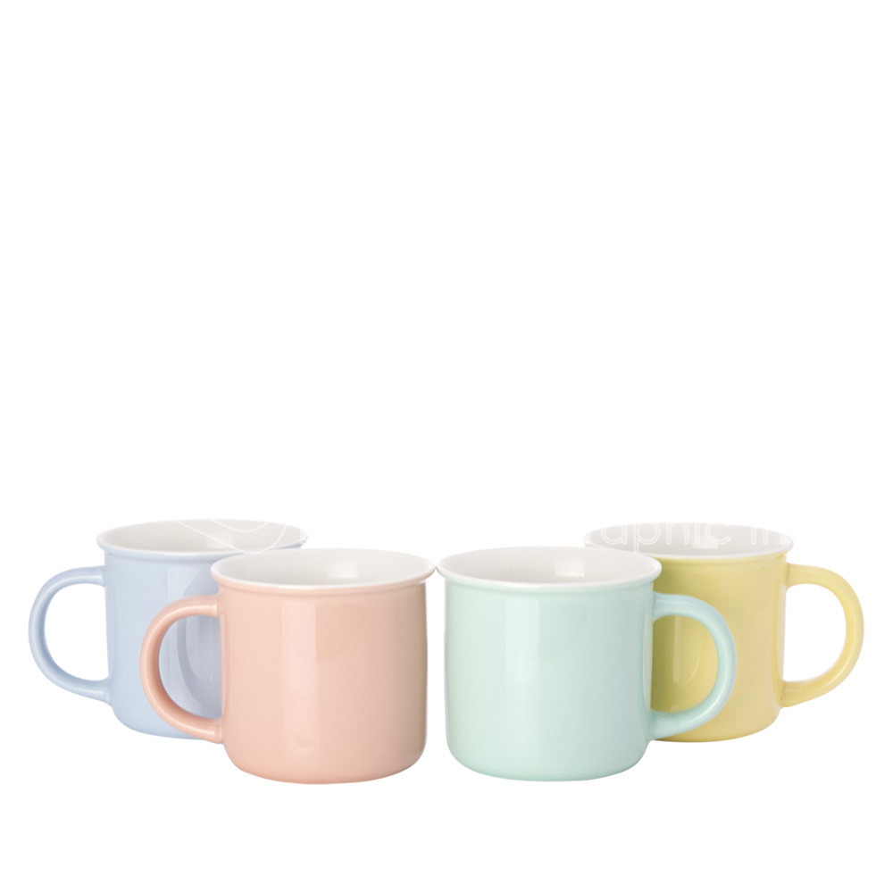 13 oz Sublimation Macaron Colors Coffee Mugs (8)