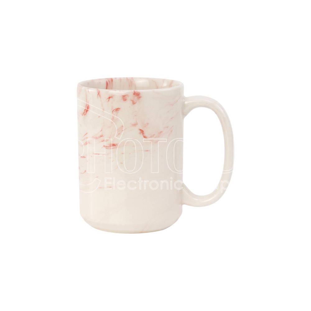 15 oz. Sublimation Marble Texture Ceramic Mug