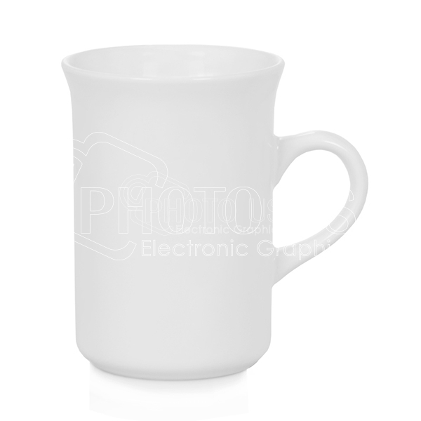 10 oz. Sublimation Coated Mug with Flared Rim