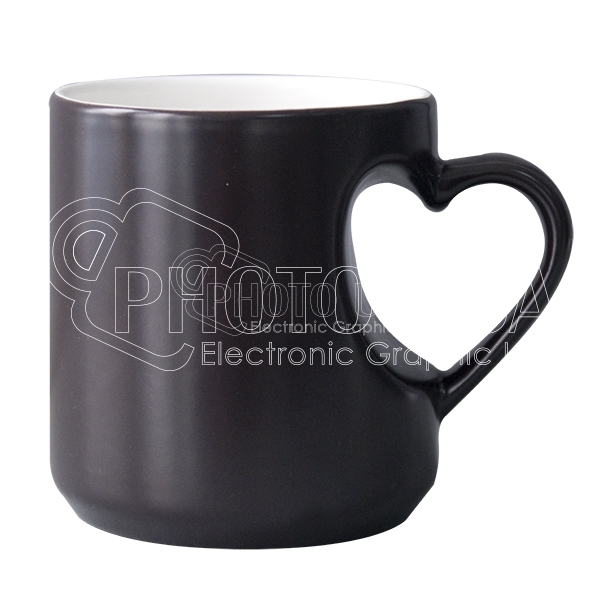 11 oz. Sublimation Color Changing Mug Heart Cup