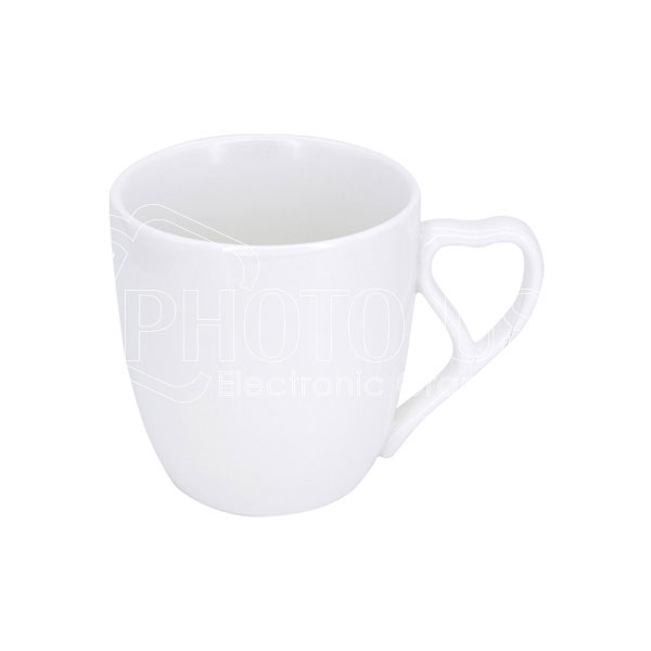 9 oz./270 ml New Bone China Lovers Mug with Peach Heart Handle