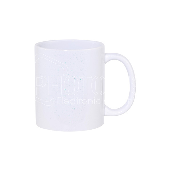 11 oz. Sublimation White Glitter Mug