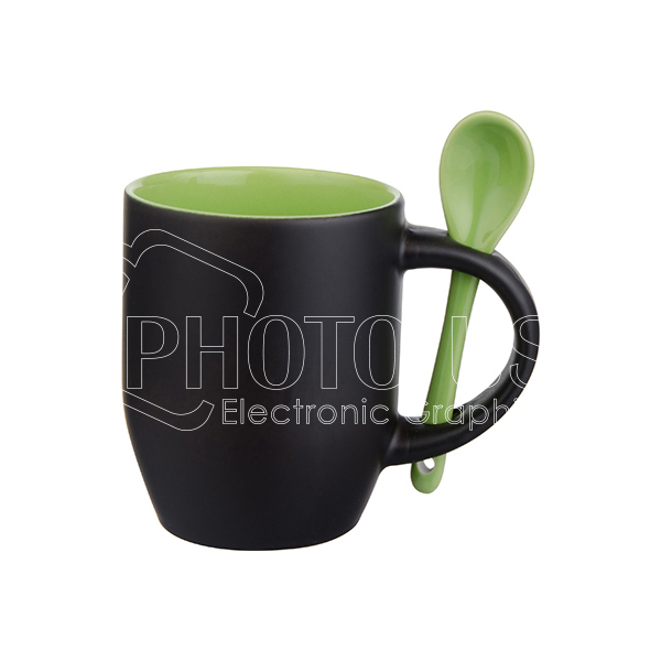 Color Changing Mug with Colorful Spoon