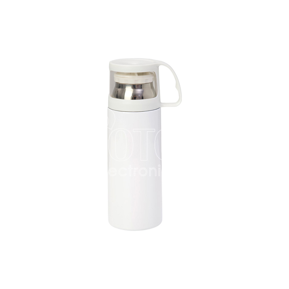350 ml Sublimation Portable Stainless Steel Vacuum Bottle with Cup Cap