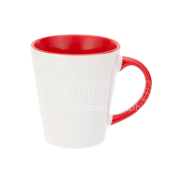 7 oz. Sublimation Two-Tone Latte Mug (Inside and Handle Colored)