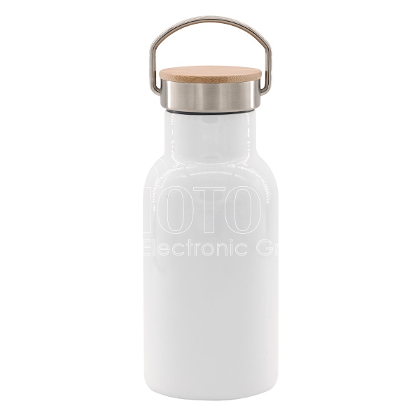 400 ml Sublimation Stainless Steel Water Bottle with Bamboo Lid
