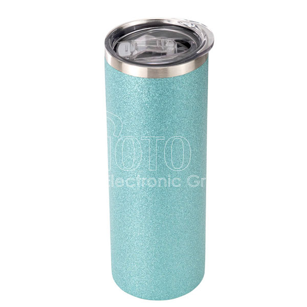 20 oz. Sublimation Glitter Stainless Steel Skinny Tumbler with Lid