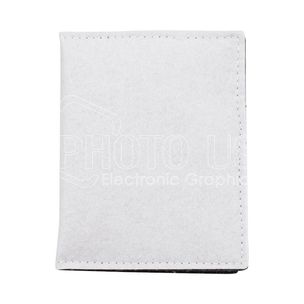 Sublimation Felt Passport Holder with Magnetic Button Closure