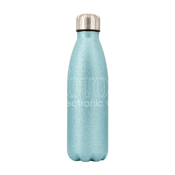 500 ml Personalized Glitter Stainless Steel Cola-Shaped Water Bottle