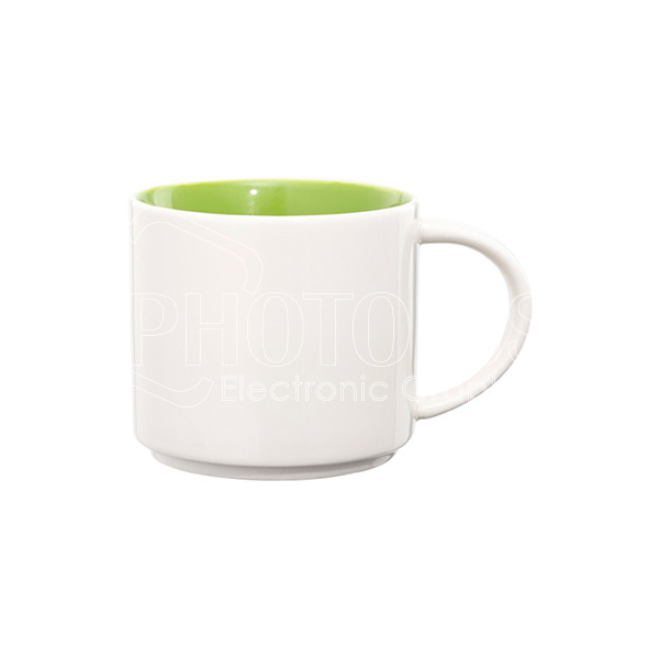 14 oz. Sublimation Inside Colored New Bone China Coffee Mug