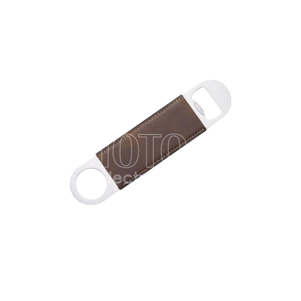 Engraving Blank PU Leather Speed Bottle Opener