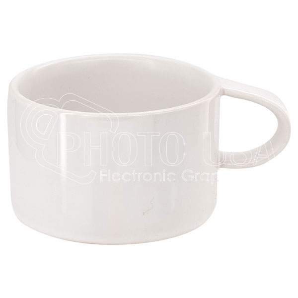 Macaroon Colors Ceramic Coffee Mug Set with Wooden Mug Tree Stand