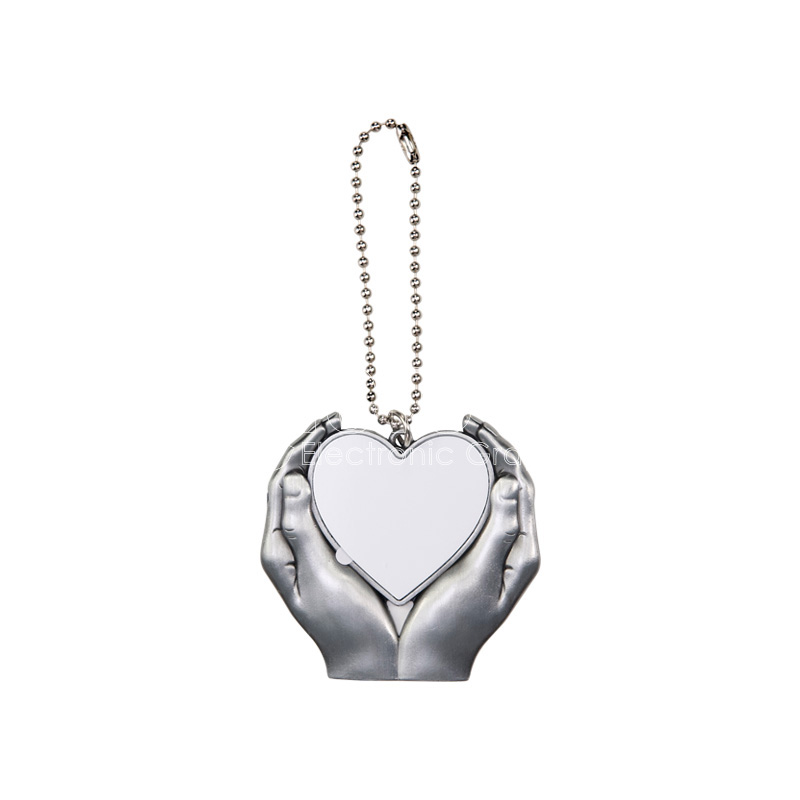 Sublimation Zinc Alloy Heart Car Charm