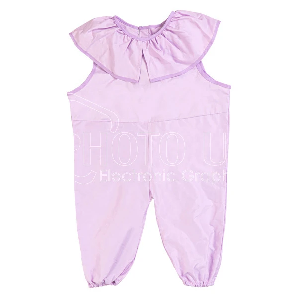 Sublimation Baby Girls Ruffles Neck Romper