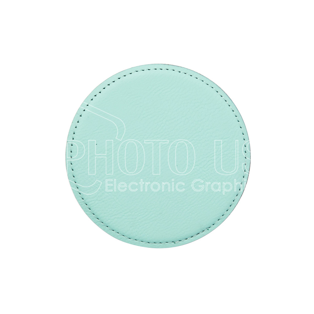 Engraving Blank PU Leather Coaster