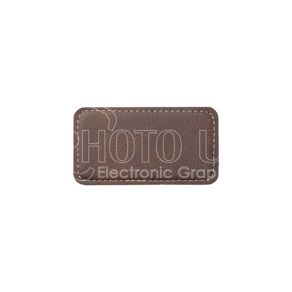 Engraving Blank PU Leather Name Badge
