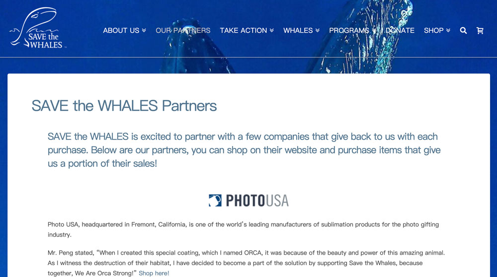 Save The Whales Partners Video