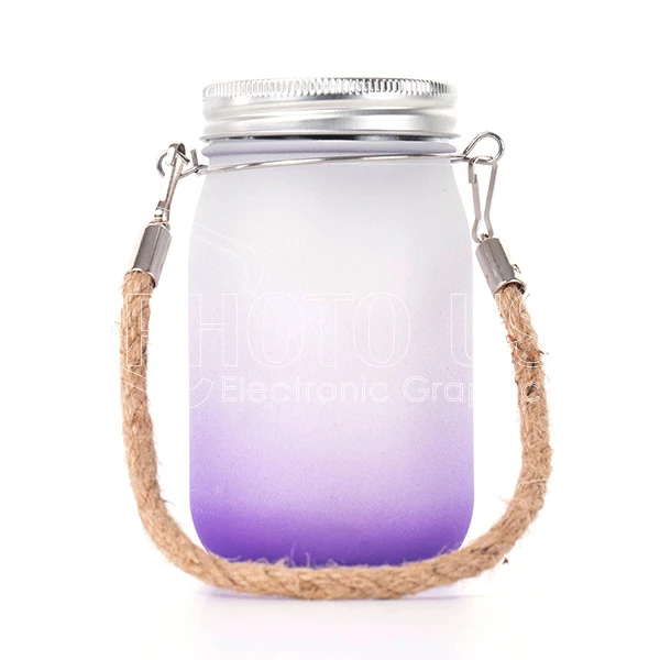 Sublimation Solar-Powered LED Colored Mason Jar Lights