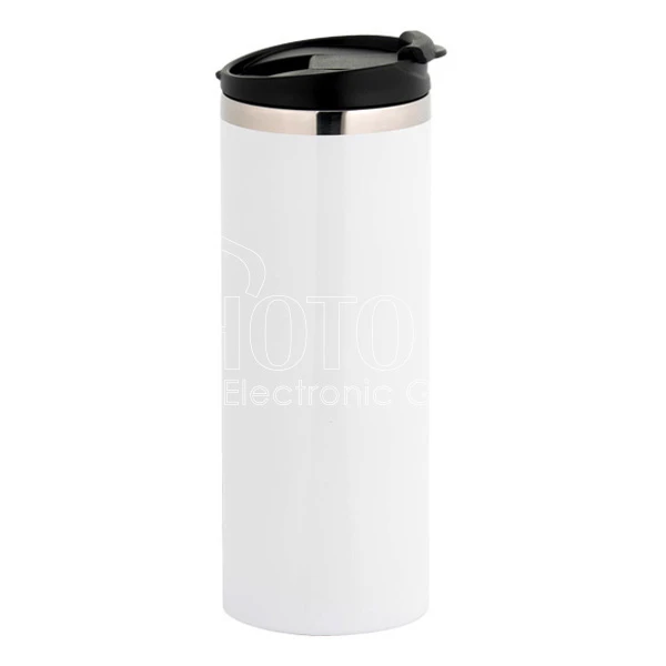 14 oz. Sublimation Stainless Steel Skinny Tumbler with Silver Brim
