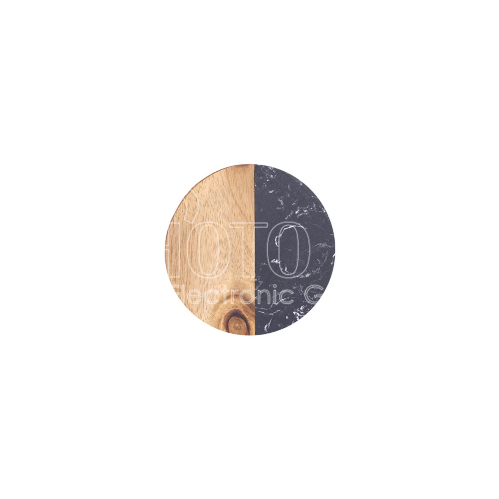 Engraving Blank Acacia Wood & Marble Coaster