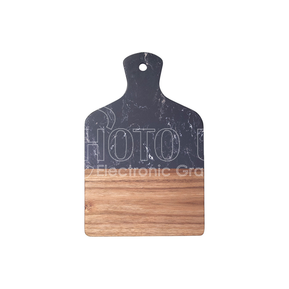 Engraving Blank Acacia Wood &amp; Marble Cutting Board
