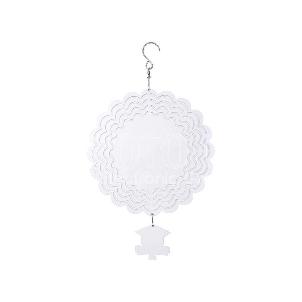 Sublimation Aluminum Wind Spinner with Pendant