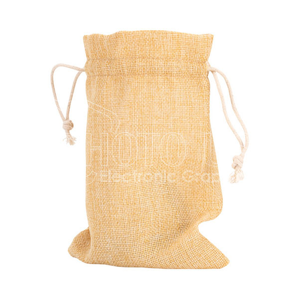 Personalized Linen Drawstring Bag