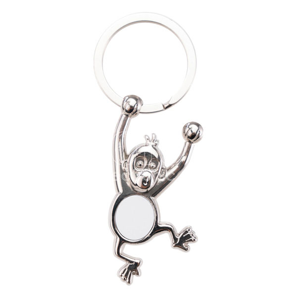 Sublimation Metal Key Chain with Animal Pendant