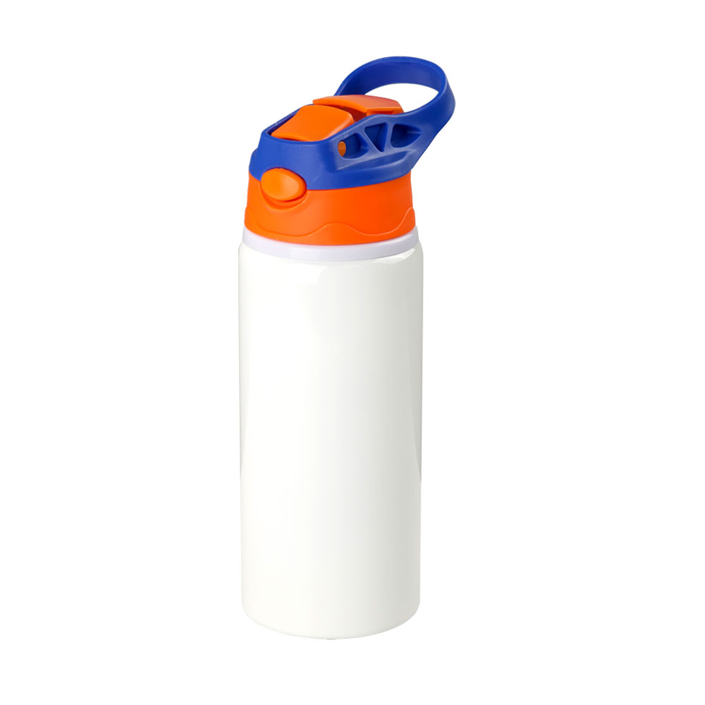 600ml Sublimation Aluminum Kid’s Colorful Water Bottle with Quick-Release Silicone Spout