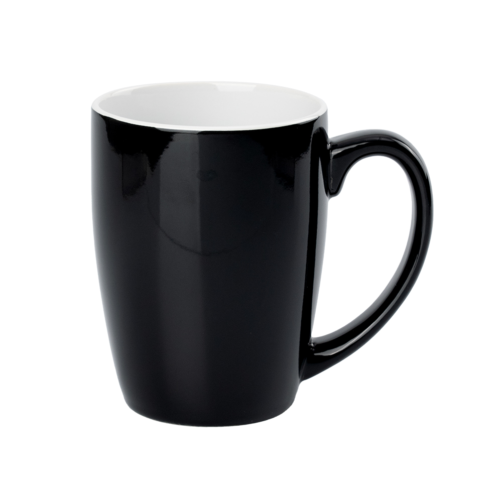12 oz. Bright Light Two Tone Tapered Ceramic Mug