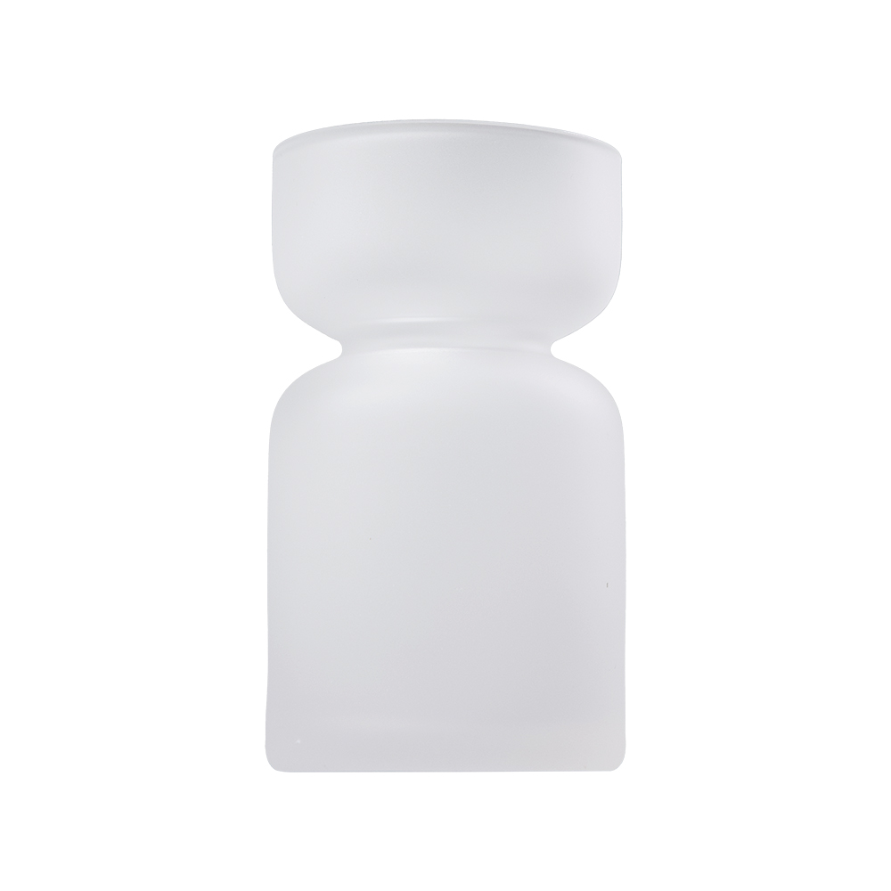 Sublimation Hourglass-Shaped Borosilicate Frosted Glass Cup