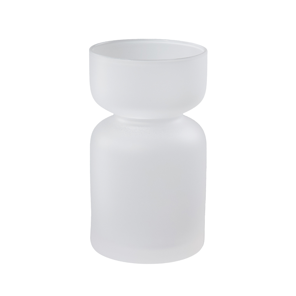 Sublimation Hourglass-Shaped Borosilicate Frosted Glass Cup