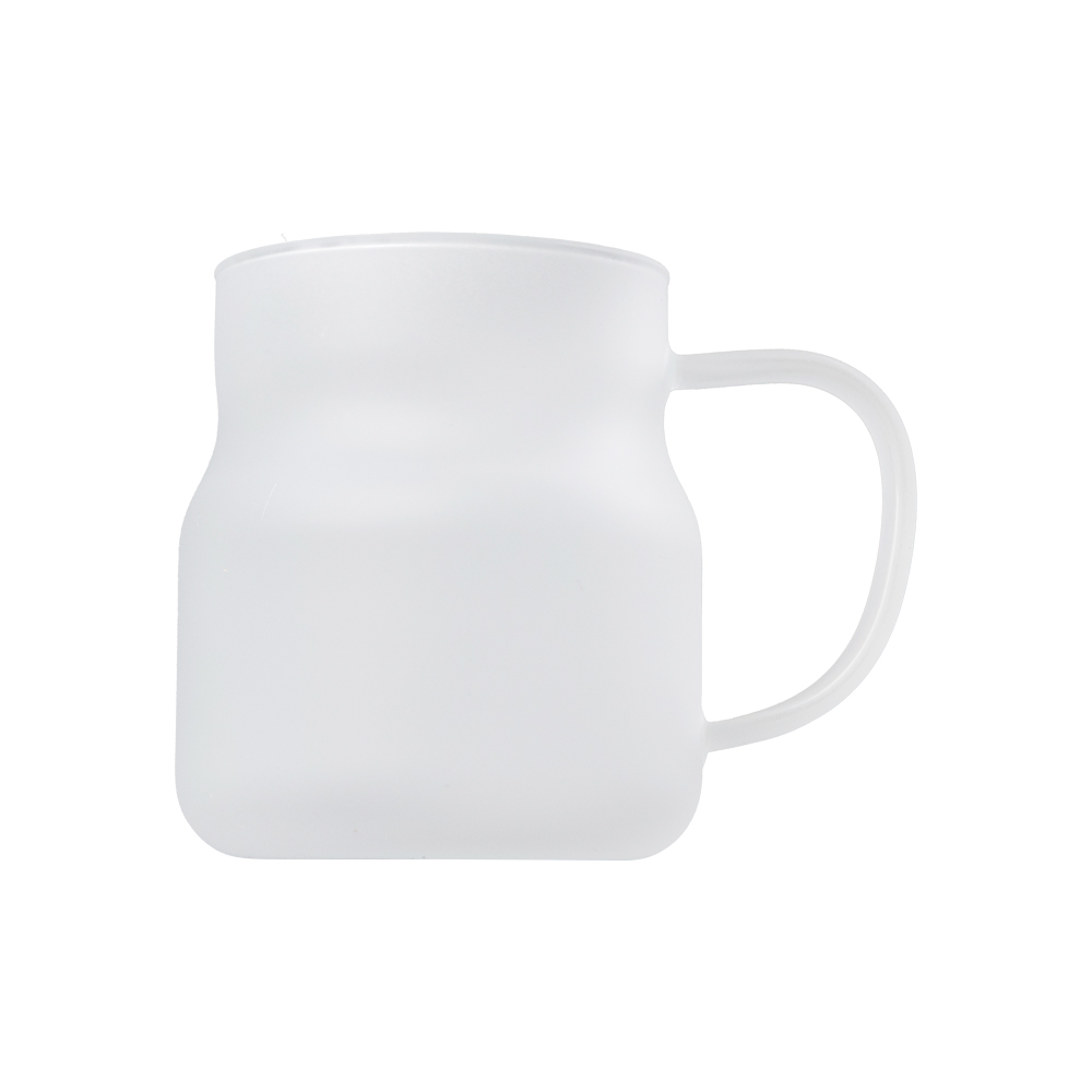 600ml Sublimation Frosted Borosilicate Tulip Glass Cup