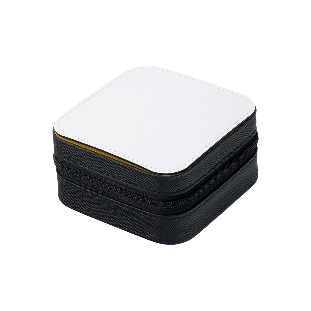 Jewelry Organizer Box Square - PU Leather Storage Case with Multiple Compartments