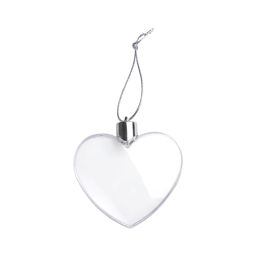 Sublimation Clear 3D Plastic Christmas Ornaments - 4 Shapes