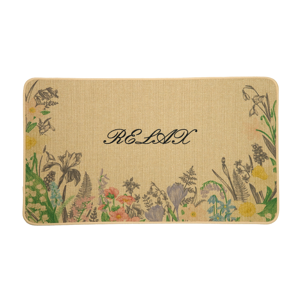 Diatom-Tech Fabric Floor Mat with Rubber-Backed Non-Slip Substrate